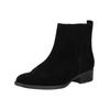 Stiefelette GABOR "Gabor Stiefelette Veloursleder", Damen, Gr. 41, schwarz, Veloursleder, casual, Schuhe