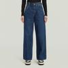 Weite Jeans G-STAR "Skater High Loose Wmn", Damen, Gr. 32, Länge 32, blau (worn in sentry blau), Denim/Jeans, Obermaterial: 100% Baumwolle, casual, loose fit normal, Jeans