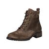 Schnürstiefelette PAUL GREEN "Paul Green Stiefelette Veloursleder", Damen, Gr. 38,5, braun, Veloursleder, casual, Schuhe