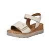 Keilsandalette GABOR COMFORT "Gabor Comfort Sandalen Leder", Damen, Gr. 37,5, beige (creme), Leder, casual, Schuhe