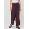 Culotte CECIL, Damen, Gr. M, Länge 30, rot (mulberry rot), Stoff, 54% Lyocell, 46% Viskose, unifarben, casual, loose fit lang, Hosen, High Waist