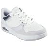 Sneaker SKECHERS "UNO CTL", Damen, Gr. 36, weiß, Veloursleder, Lederimitat, casual, Schuhe, Retro Sneaker, Schnürschuh mit Materialmix