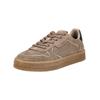 Sneaker TAMARIS "Tamaris Sneaker Veloursleder", Damen, Gr. 41, grau (taupe), Veloursleder, casual, Schuhe