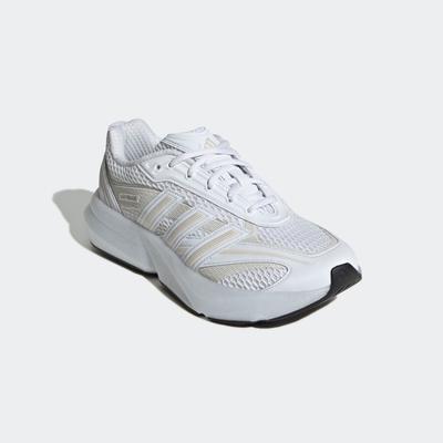 Sneaker ADIDAS SPORTSWEAR "LIGHTBLAZE GLOW E", Gr. 43, cloud weiß, cloud weiß, zero metallic, Textil, Synthetik, sportlich, Schuhe Image