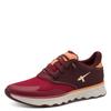Slip-On Sneaker TAMARIS "Nowana", Damen, Gr. 36, rot (rot kombiniert), Textil, Lederimitat, Synthetik, unifarben mit Farbeinsatz, sportlich, Schuhe, Freizeitschuh, Halbschuh, Slipper mit Ortholite-Ausstattung