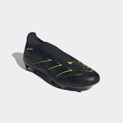 Fußballschuh ADIDAS PERFORMANCE "PREDATOR LEAGUE LACELESS FIRM/MULTI-GROUND", Gr. 40, schwarz (core schwarz, carbon, lucid lemon), Synthetik, Textil, sportlich, Schuhe, geeignet für Rasen- und Kunstrasenplätze Image