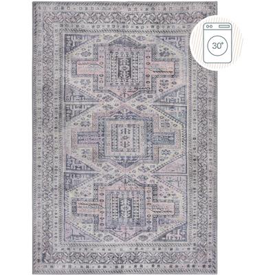 Teppich FLAIR RUGS "Otis", rosa, B:115cm H:4mm L:170cm, Kunstfaser, Teppiche, Waschbarer Traditioneller Teppich Image