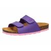 Pantolette LICO "Pantolette Bioline Velcro Kids", Gr. 34, lila, Filz, Schuhe