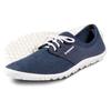 Barfußschuh LEGUANO "Juno", Damen, Gr. 47, blau (navy), Textil, Lederimitat, sportlich, Schuhe Barfußschuh, Schlupfschuh, Bequemschuh mit speziell entwickelter Halbkugel-Sohle