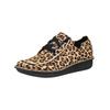 Schnürschuh CLARKS "Clarks Halbschuhe Leder", Damen, Gr. 39,5, braun (leopard), Leder, casual, Schuhe