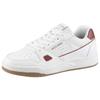 Sneaker SKECHERS "Harry Kane - Off Pitch Collection: Koopa - Harry Kane Court", Herren, Gr. 42, rot (weiß, weinrot), Leder, casual, Schuhe, Retro Sneaker signiert vom weltbekannten Fußballstar Harry Kane
