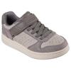 Sneaker SKECHERS "QUICK STREET", Kinder, Gr. 31, grau (taupe), Textil, Lederimitat, casual, Schuhe, Retro Sneaker mit Klettverschluss, Größenschablone zum Download