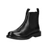 Stiefelette GEOX "Geox Stiefelette Leder/Textil", Damen, Gr. 38, schwarz, Leder, Textil, casual, Schuhe