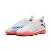 Hallenschuh PUMA "FUTURE 8 PLAY IT JR", Gr. 37, puma weiß, puma schwarz, glowing rot, Synthetik, sportlich, Schuhe