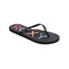 Sandale ROXY "Sandy", Gr. 8,5(39), schwarz (schwarz multi), Obermaterial: 98% Synthetikmaterial, 2% Metall / Futter: 100% Synthetikmaterial / Außensohle: 100% Moosgummi, Schuhe