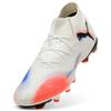 Fußballschuh PUMA "FUTURE 8 PRO FG/AG", Gr. 45, puma weiß, puma schwarz, glowing rot, Synthetik, sportlich, Schuhe, für Rasenplätze