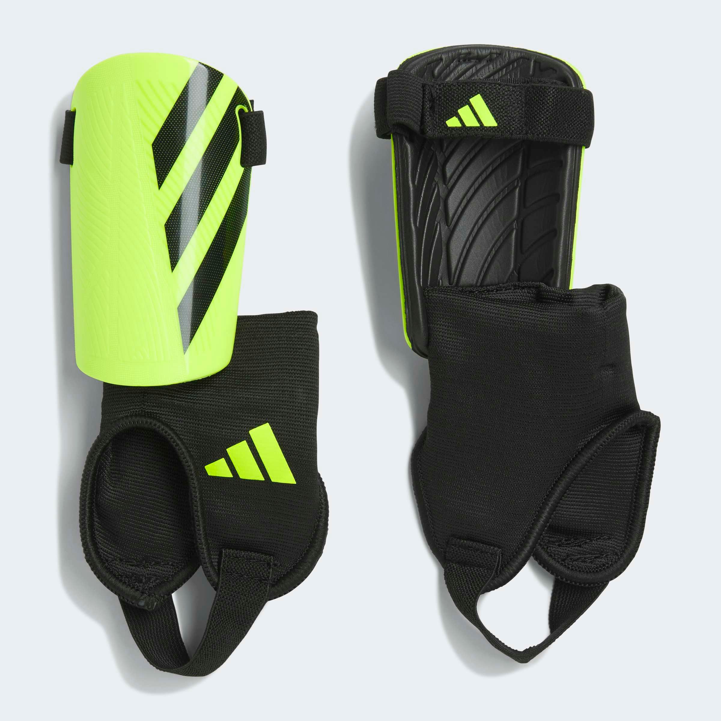 Fußball Schienbeinschoner ADIDAS PERFORMANCE "TIRO SG MTC J", Jungen, Gr. M, schwarz (lucid lemon, schwarz), Protektoren, für Kinder und Jugendliche