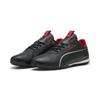 Sneaker PUMA "Scuderia Ferrari Neo Cat 3.0 Sneakers Erwachsene", Gr. 40.5, schwarz (schwarz rosso corsa rot), Obermaterial: Textil, Synthetik; Futter: Textil; Innensohle: Textil; Laufsohle: Gummi, Schuhe