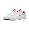 Sneaker PUMA "Scuderia Ferrari Neo Cat 3.0 Sneakers Erwachsene", Gr. 40.5, weiß (weiß rosso corsa rot), Obermaterial: Textil, Synthetik; Futter: Textil; Innensohle: Textil; Laufsohle: Gummi, Schuhe