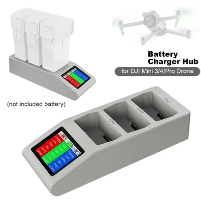 Lade Hub für Mini 4 PRO Drone Digital Display Butler Ladegerät Flug Batterie Schnelle Ladung Ladegerät Für DJI Mini 3 pro Ladegerät