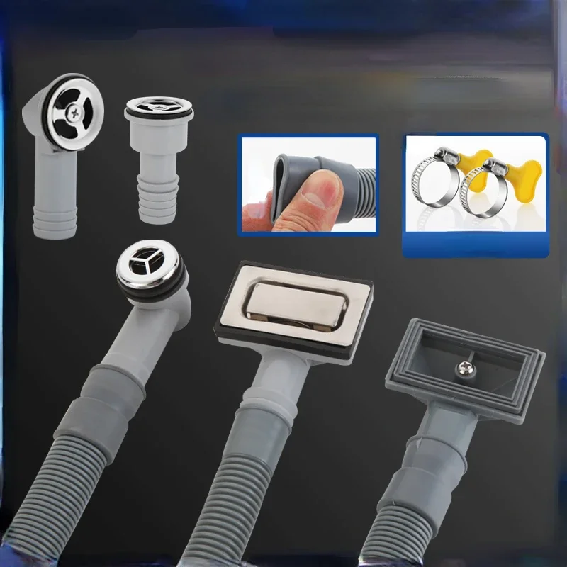 Küchen spüle Überlauf rohr Kanals ch lauch Becken quadratische runde Überlauf loch Umwandlung verbindung Entwässerung Wasser leitung Spüle Anschluss werkzeuge