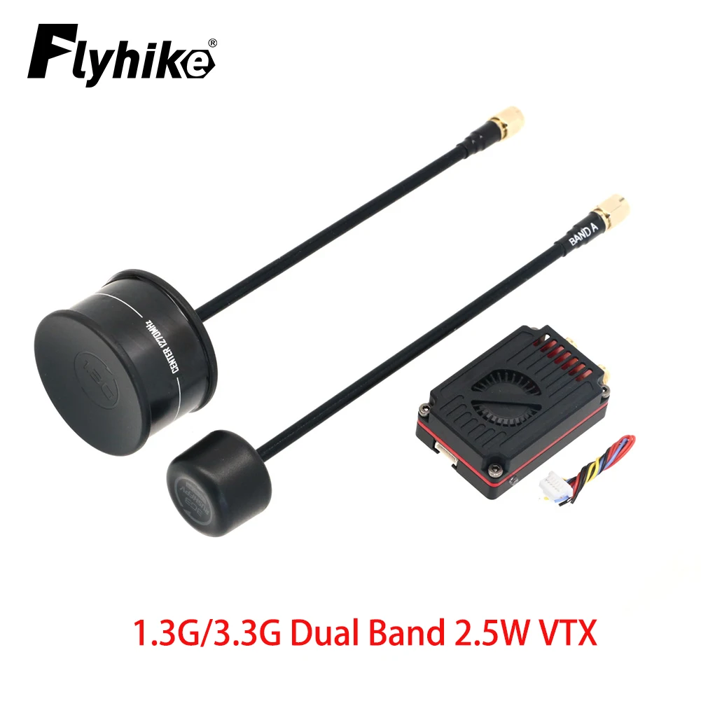 RUSHFPV 1,3G/3,3G Dualband 2,5W VTX-Modul mit SMA-Antenne Video Audio Hochleistungssender für FPV-Drohnen mit großer Reichweite Image