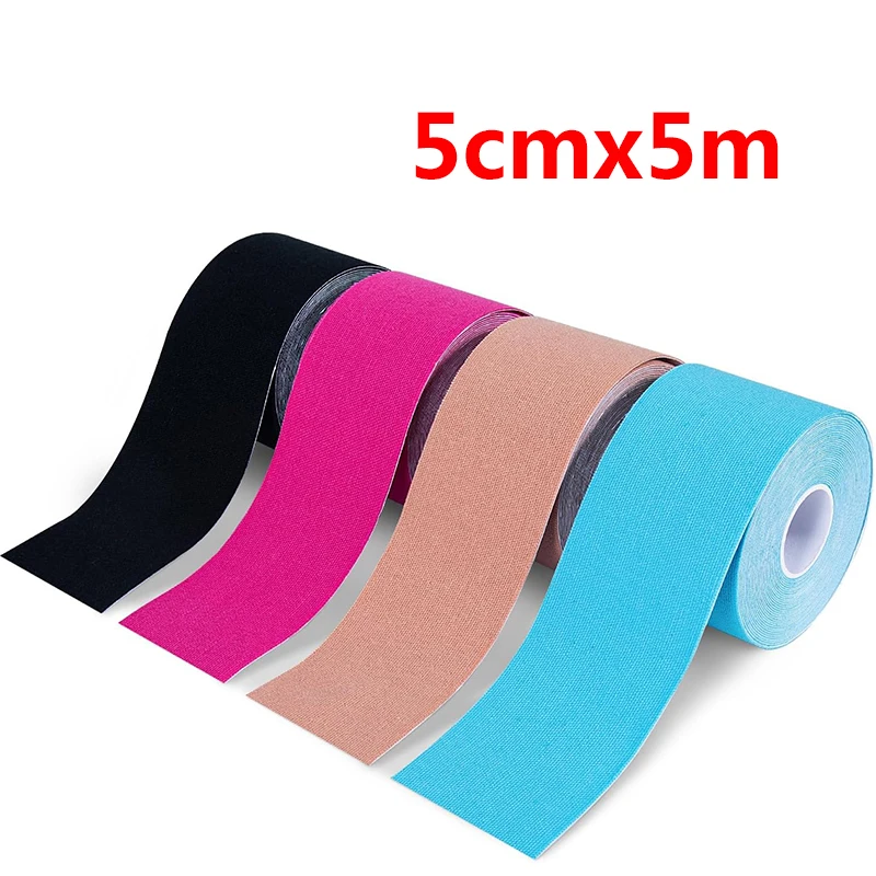 5 cm * 5 m Sport Kinesiologie Band Elastische Bandage Bänder Wasserdicht Für Knöchel Handgelenke Knie Laufen Fußball Sport Hosenträger unterstützt Image