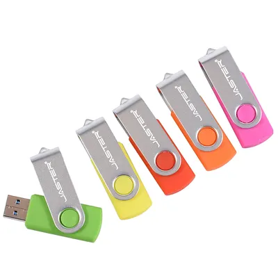 Drehbares, farbenfrohes USB 2.0-Flash-Laufwerk, 16 GB, 8 GB, 4 GB, 128 GB, kreatives Geschenk, Memory Stick, 64 GB, silberner Clip-Stick, 32 GB U-Disk Image