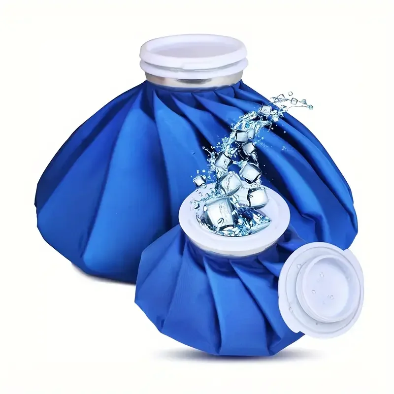 Eiskaltpackung, wiederverwendbare 6-Zoll-Eisbeutel, Heißwasserbeutel für Verletzungen, heiße und kalte Therapie und schmerzlindernder, kühlender Eisbeutel Image