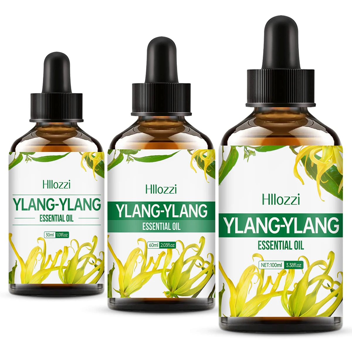 Huile essentielle de Ylang Ylang 100ml/60ml/30ml, pour les soins de la peau, les soins du corps, l