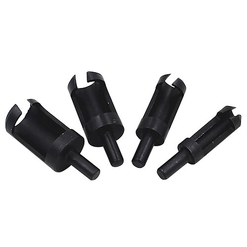4 pz 6.3mm nero gambo tondo in acciaio al carbonio spina di legno taglierina 6-8-13-16mm falegname legno spina di perforazione fori frese punta del trapano
