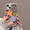 Coque de téléphone miroir fleur pour iPhone, coque en silicone poly antichoc, coque fille, iPhone 14 Pro, iPhone 13, iPhone 11, iPhone 12, iPhone 15, iPhone 16 Pro Max, iPhone X, iPhone XS