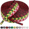 Sneaker-Schnürsenkel, 1,5 cm Breite, dicke, flache Schnürsenkel für Basketball, Tennis, Sportschuhe, Schnürsenkel, gewelltes Brot, Seil, Schuhe, Saiten