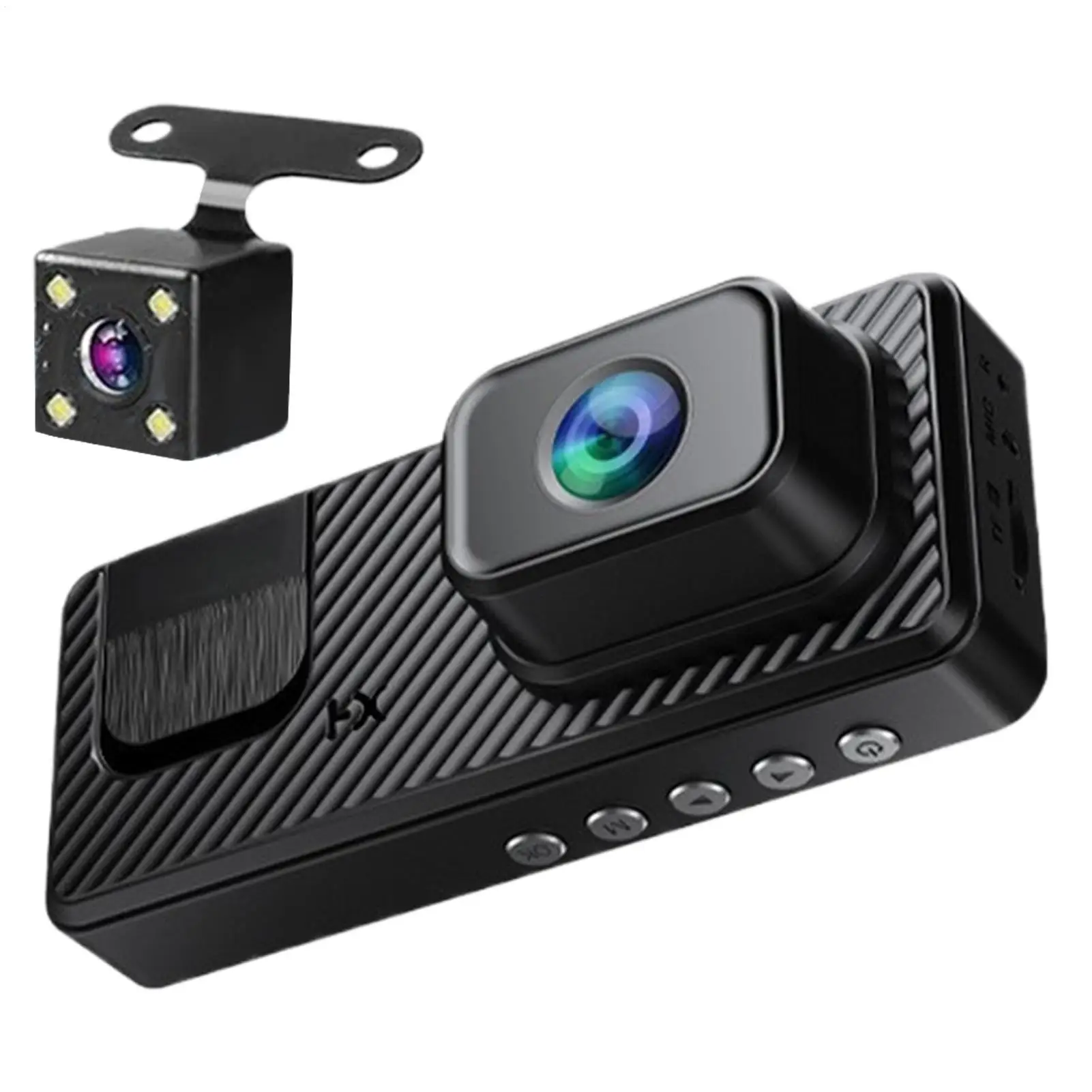 Dash Cam 3 Kanal Batterie Betrieben Dash Cam 1080P Monitor WIFI Infrarot Nachtsicht Vorne Hinten Rückfahr Bild Für Lkw taxi