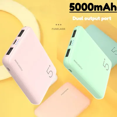 Power bank 5000mAh Ultra Silm External Battery Polymer Portable Phone Charger Type C Power Bank For iPhone Xiaomi Mi Power bank