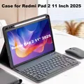 Custodia per Redmi Pad 2 11 pollici 2025, custodia con tastiera Bluetooth per Xiaomi Redmi Pad 2 11 pollici