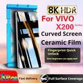 X200Pro Privacy Protezione schermo curva per VIVO X200 Pro Pellicola ceramica X200Ultra Anti-Peeping Sblocco Copertura schermo intero HD