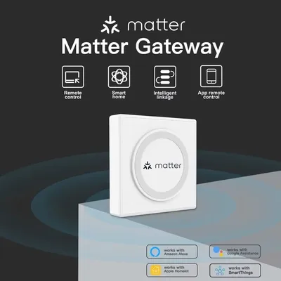 Wired Matter Gateway Compatible with Apple Homekit Tuya Zigbee Smart Home Siri SmartThings Google Assistant Alexa Voice Control