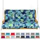 Garden Bench Cushion, Waterproof 2/3 Seater Swing Seat Cushions With Backrest & Ties, Replacement Cushions for Outdoor Furniture, Outdoor, Backyard and Garden,Floral,120*100*10cm/47*40*4inch