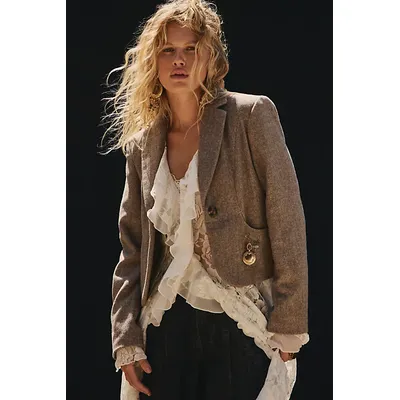 Whip Smart Blazer Jacket at Free People in Satchel, Size: Small