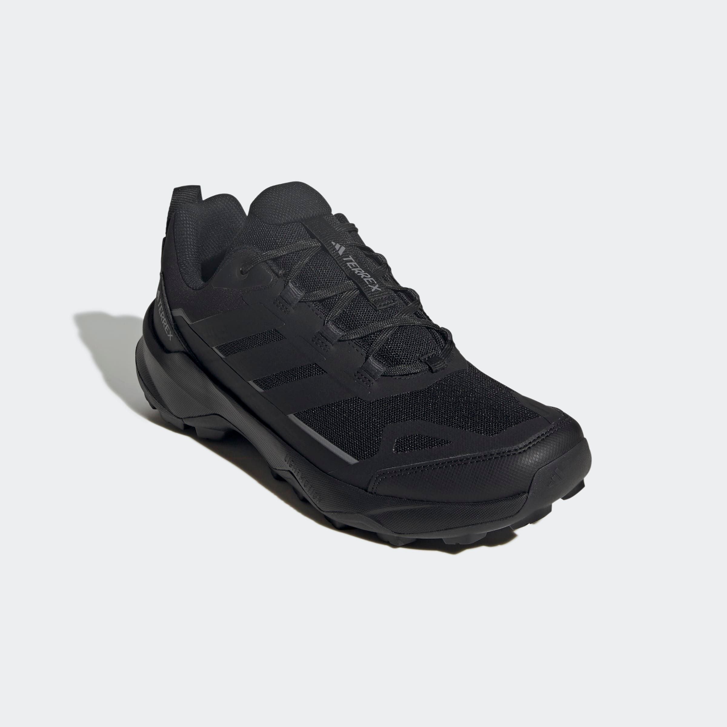 Wanderschuh ADIDAS TERREX "TERREX SKYCHASER AX5", Herren, Gr. 42,5, schwarz (core schwarz, core schwarz, carbon), Synthetik, Textil, Schuhe Wanderschuh, Topseller