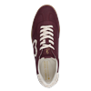 Plateausneaker MARCO TOZZI BY GMK, Damen, Gr. 41, rot (dunkelrot), Lederimitat, Textil, unifarben mit Farbeinsatz, sportlich, Schuhe, Freizeitschuh, Halbschuh, Schnürschuh mit Plüsch-Details