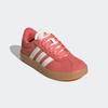 Sneaker ADIDAS SPORTSWEAR "VL COURT 3.0 KIDS", Gr. 35, rot (preloved scarlet, core weiß, bright rot), Leder, Synthetik, sportlich, Schuhe, inspiriert vom Design des adidas samba