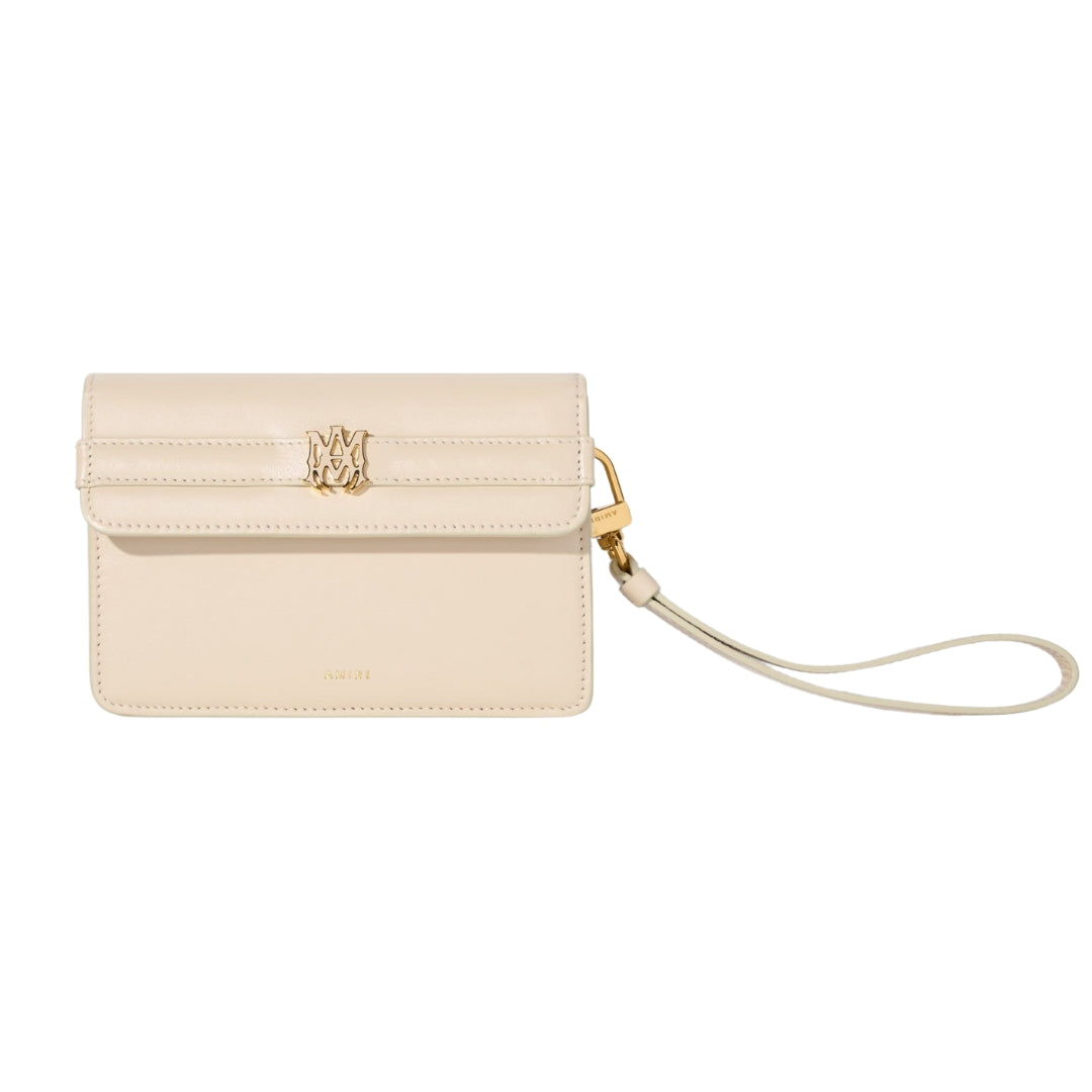 Amiri Calf „ma" Kleine Clutch Aus Alabaster Image