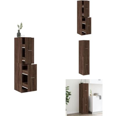 Vidaxl - Apothekerschrank Eichen-Optik 30x41x144,5 cm Holzwerkstoff - Apothekerschrank Image