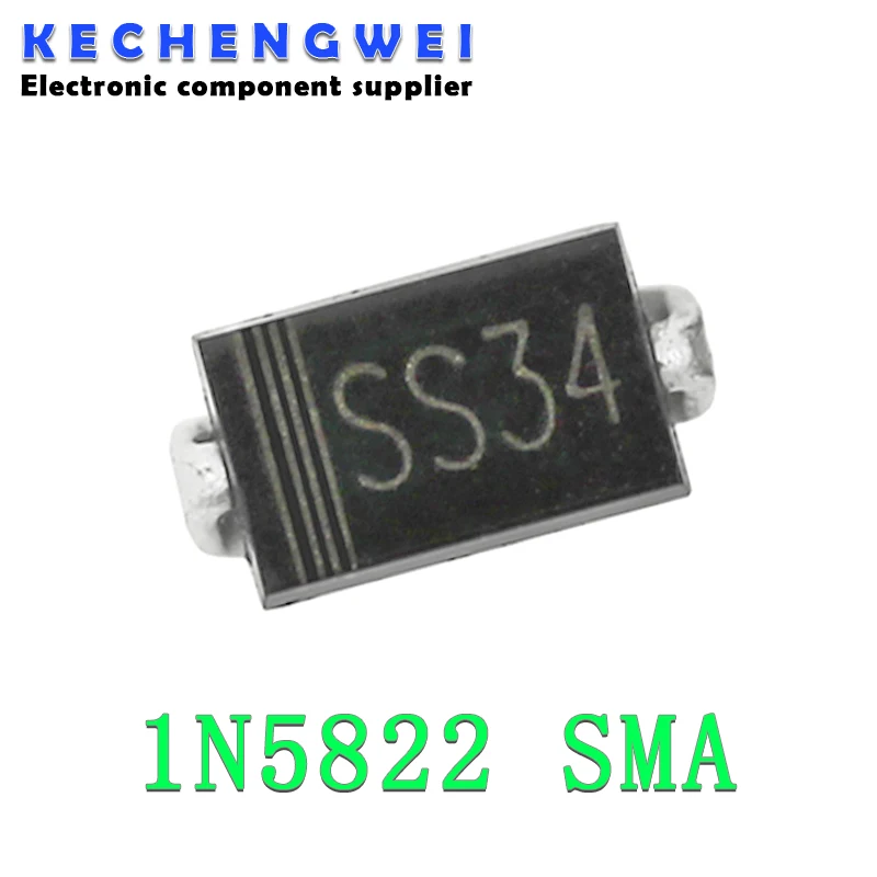 50 Stück 1N5822 SMA SS34 smd do-214ac IN5822 Schottky-Diode SS34 Image
