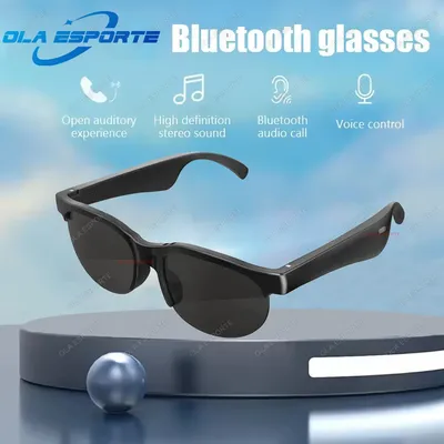 Neue Smart Gläser Männer Bluetooth 5,3 Kopfhörer Anti-Blu-ray Stereo headset Dual Lautsprecher Touch Musik Steuerung Kopfhörer sonnenbrille Image