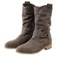 Women's Snow Boots with Block Heel Winter Boots Women's Lined Elegant Chelsea Boots Leopard Print Ankle Boots Short Shaft Slip On Boots Thermal Boots Transition Boots Snow Boots, gray, 12 UK