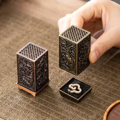Vertical Incense Burner Zinc Alloy Incense Burner Mini Incense Burner Plum Blossom Bamboo Diffuser Home Fragrance Products