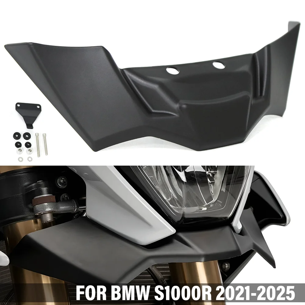 Motorrad Front Verkleidung Deflektor Downforce Winglet FÜR BMW S1000R S1000 R S 1000R 2021-2025 Spindelplatte Aerodynamische Spoiler Flügel Image